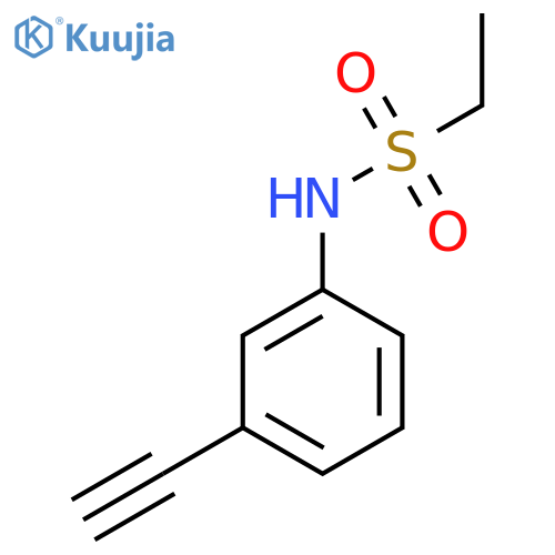 N-(3-ethynylphenyl)ethane-1-sulfonamide structure