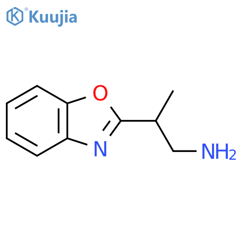 2-(1,3-Benzoxazol-2-yl)propan-1-amine structure