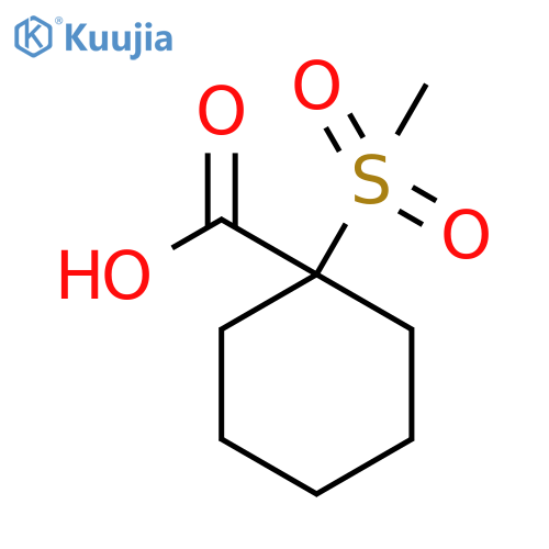 1-Methanesulfonylcyclohexane-1-carboxylic acid structure