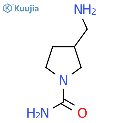 3-(aminomethyl)pyrrolidine-1-carboxamide structure