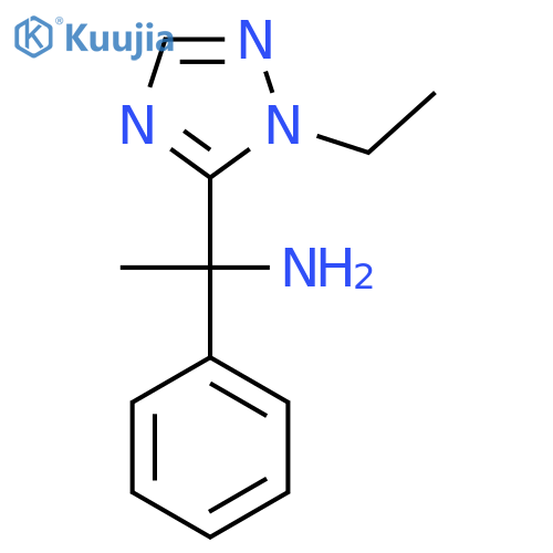 1-(1-Ethyl-1h-1,2,4-triazol-5-yl)-1-phenylethan-1-amine structure