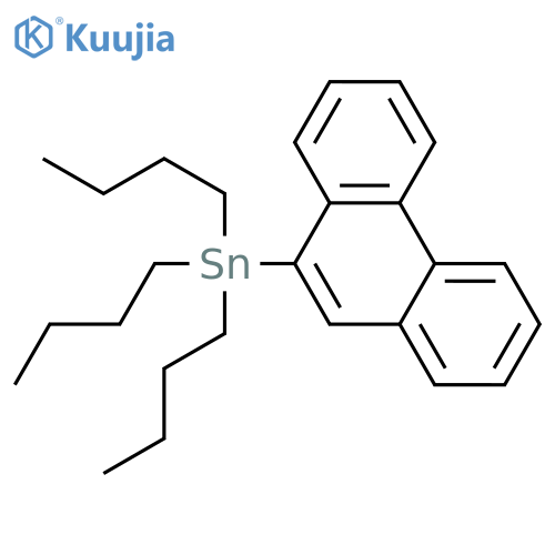 Stannane, tributyl-9-phenanthrenyl- structure