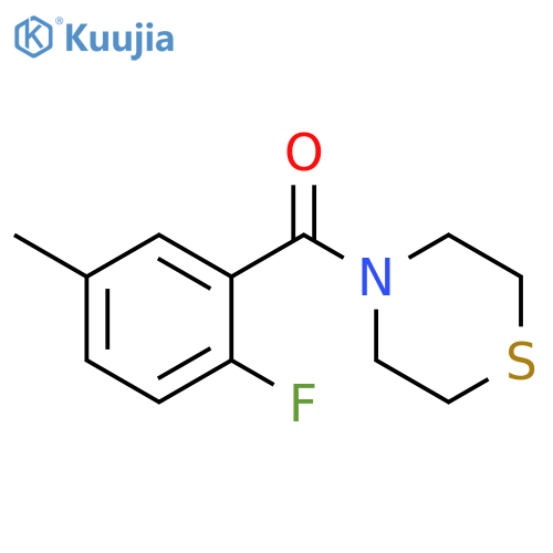 (2-Fluoro-5-methylphenyl)(thiomorpholino)methanone structure
