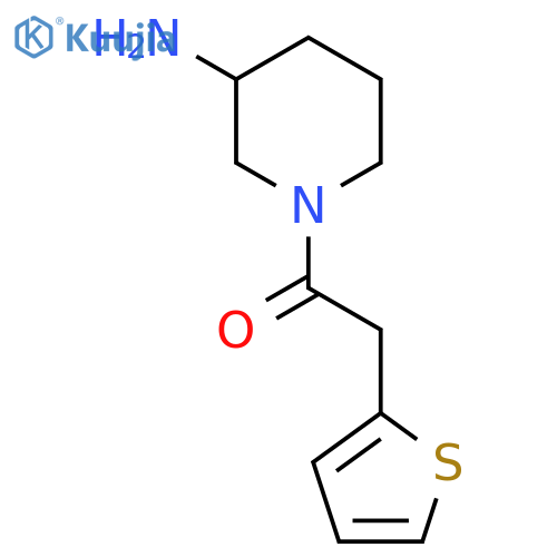 1-(3-Aminopiperidin-1-yl)-2-(thiophen-2-yl)ethan-1-one structure