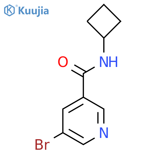 5-Bromo-N-cyclobutylpyridine-3-carboxamide structure