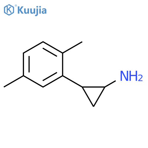 2-(2,5-dimethylphenyl)cyclopropan-1-amine structure