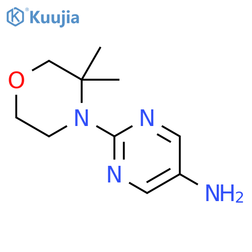 2-(3,3-dimethylmorpholin-4-yl)pyrimidin-5-amine structure