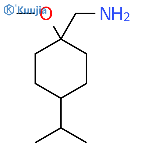 1-methoxy-4-(propan-2-yl)cyclohexylmethanamine structure