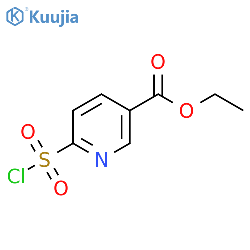 ethyl 6-(chlorosulfonyl)pyridine-3-carboxylate structure