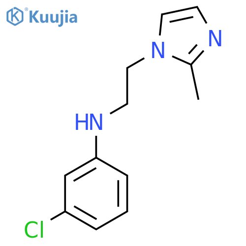 3-chloro-N-2-(2-methyl-1H-imidazol-1-yl)ethylaniline structure