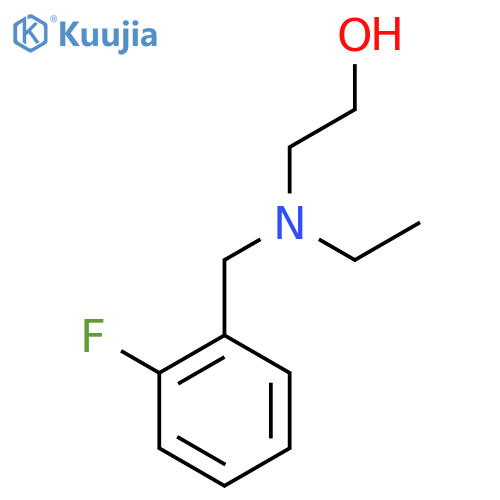2-[Ethyl-(2-fluoro-benzyl)-amino]-ethanol structure