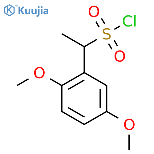 1-(2,5-Dimethoxyphenyl)ethane-1-sulfonyl chloride structure