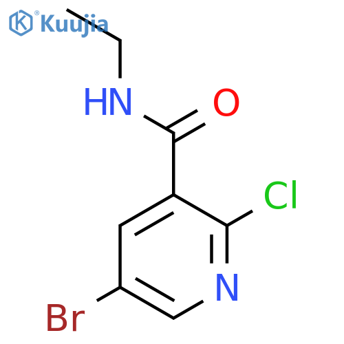 5-Bromo-2-chloro-N-ethyl-nicotinamide structure