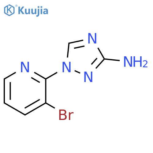 1-(3-bromopyridin-2-yl)-1H-1,2,4-triazol-3-amine structure