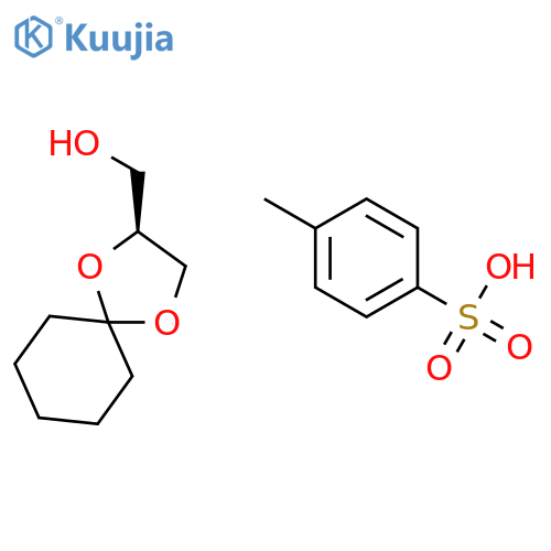 1,4-DIOXASPIRO[4.5]DECANE-2-METHANOL, 4-METHYLBENZENESULFONATE, (S)- structure