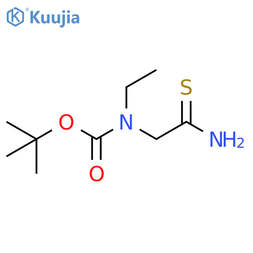 tert-butyl N-(carbamothioylmethyl)-N-ethylcarbamate structure