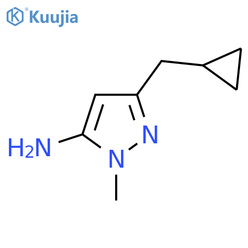 3-(Cyclopropylmethyl)-1-methyl-1H-pyrazol-5-amine structure