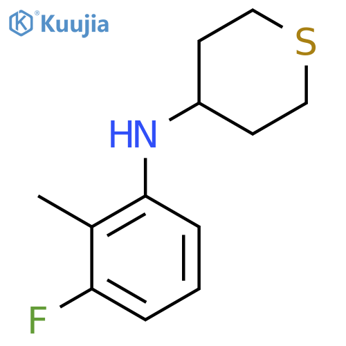 N-(3-fluoro-2-methylphenyl)thian-4-amine structure