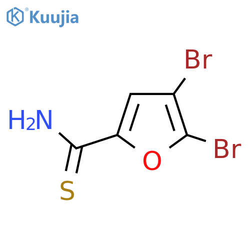 4,5-dibromofuran-2-carbothioamide structure