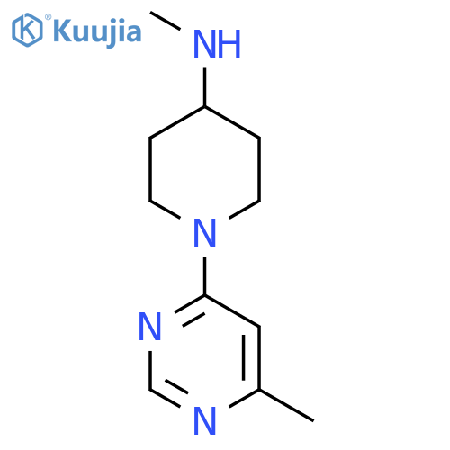 N-methyl-1-(6-methylpyrimidin-4-yl)piperidin-4-amine structure