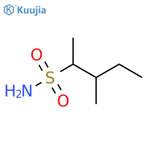 3-Methylpentane-2-sulfonamide structure