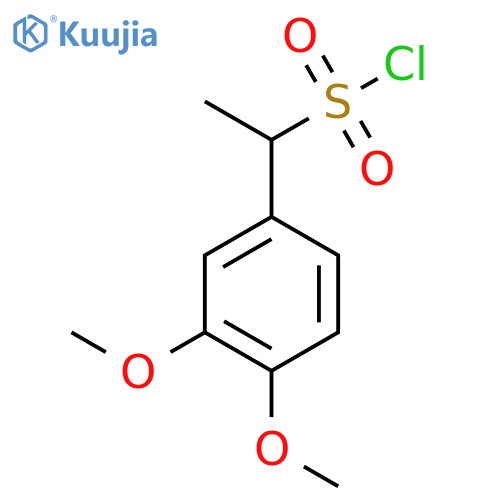 1-(3,4-Dimethoxyphenyl)ethane-1-sulfonyl chloride structure