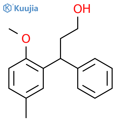 2-Methoxy-5-methyl-γ-phenylbenzenepropanol structure