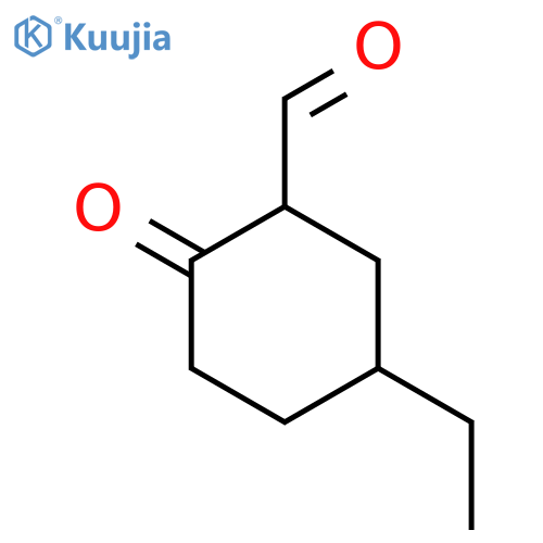 5-ethyl-2-oxocyclohexane-1-carbaldehyde structure