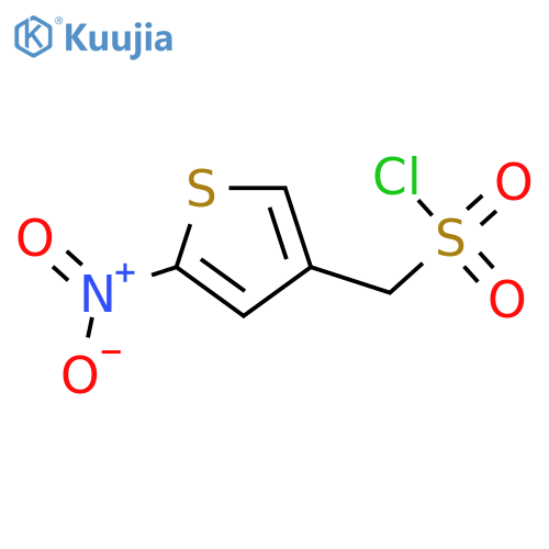 (5-NITROTHIOPHEN-3-YL)METHANESULFONYL CHLORIDE structure