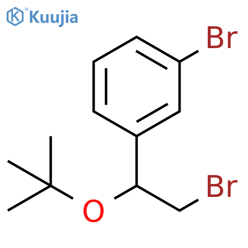 1-bromo-3-2-bromo-1-(tert-butoxy)ethylbenzene structure