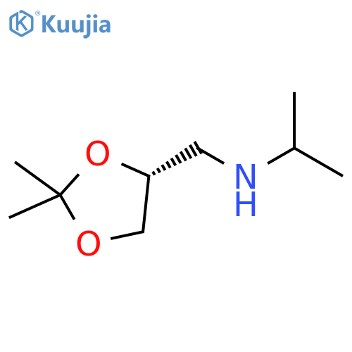 1,3-Dioxolane-4-methanamine, 2,2-dimethyl-N-(1-methylethyl)-, (R)- structure