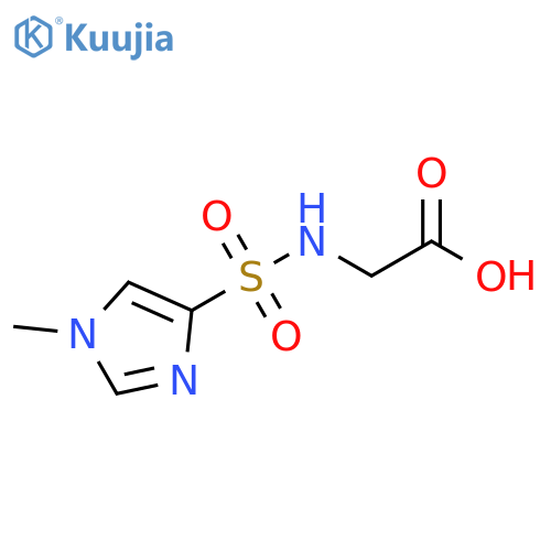 2-(1-methyl-1H-imidazole-4-sulfonamido)acetic acid structure