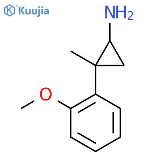 2-(2-Methoxyphenyl)-2-methylcyclopropan-1-amine structure