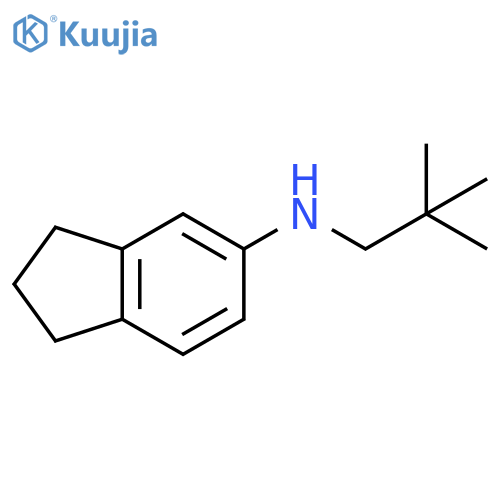 N-(2,2-dimethylpropyl)-2,3-dihydro-1H-inden-5-amine structure