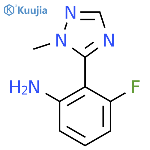 3-Fluoro-2-(1-methyl-1h-1,2,4-triazol-5-yl)aniline structure