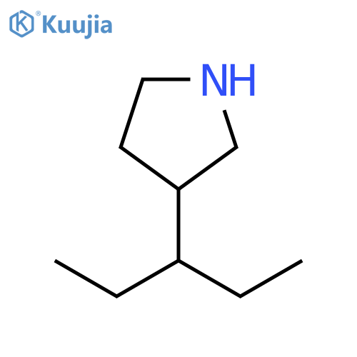 3-(pentan-3-yl)pyrrolidine structure