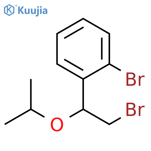 1-bromo-2-2-bromo-1-(propan-2-yloxy)ethylbenzene structure