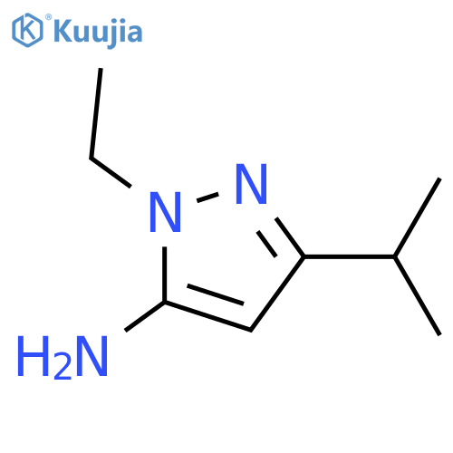 1-ethyl-3-isopropyl-1H-pyrazol-5-amine structure