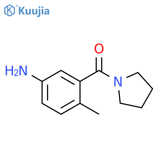 (5-Amino-2-methylphenyl)-pyrrolidin-1-yl-methanone structure