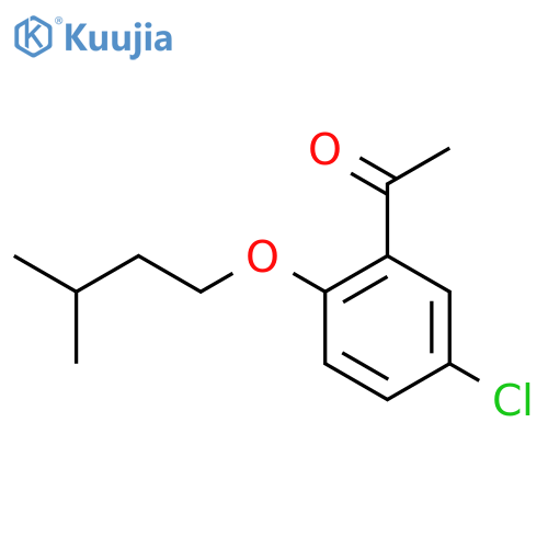 1-(5-Chloro-2-(isopentyloxy)phenyl)ethanone structure