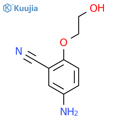 5-Amino-2-(2-hydroxyethoxy)benzonitrile structure