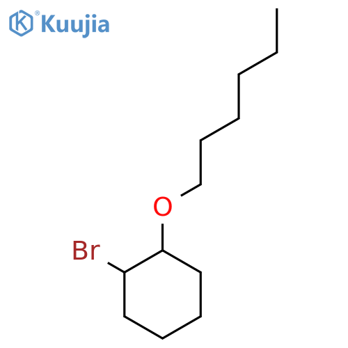 1-bromo-2-(hexyloxy)cyclohexane structure
