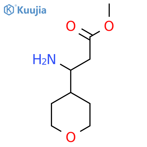 Methyl 3-amino-3-(oxan-4-yl)propanoate structure