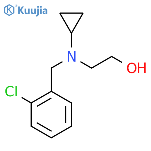 2-[(2-Chloro-benzyl)-cyclopropyl-amino]-ethanol structure