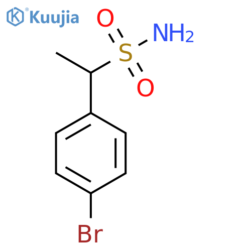 1-(4-Bromophenyl)ethane-1-sulfonamide structure