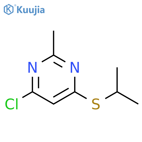 4-chloro-2-methyl-6-(propan-2-ylsulfanyl)pyrimidine structure