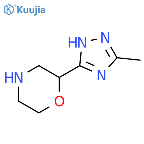 2-(3-methyl-1H-1,2,4-triazol-5-yl)morpholine structure
