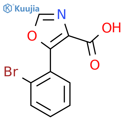 5-(2-Bromophenyl)-1,3-oxazole-4-carboxylic acid structure