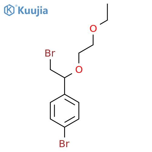 1-bromo-4-2-bromo-1-(2-ethoxyethoxy)ethylbenzene structure