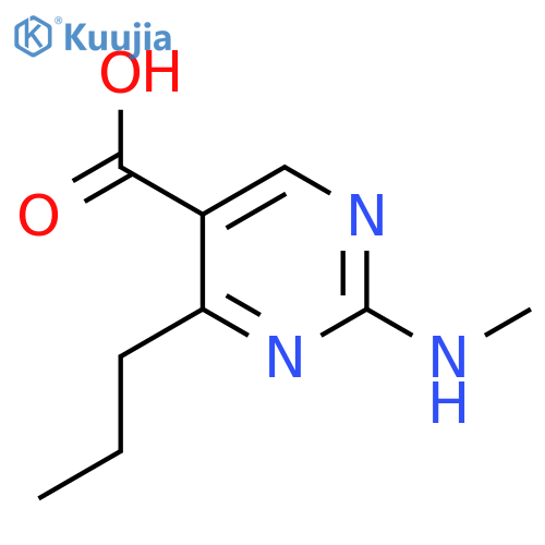 2-(Methylamino)-4-propylpyrimidine-5-carboxylic acid structure